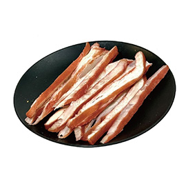 蟹味鱿鱼板机切红条